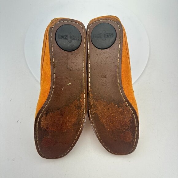 Car Shoe Suede Women Size 6 EU 36.5 Slide Slip On Shoes Brown Marchio Registrato - Picture 11 of 14